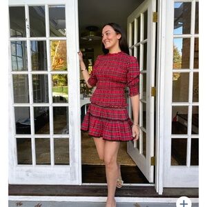 NWT Sail to Sable Red Plaid Tartan Mini Skirt